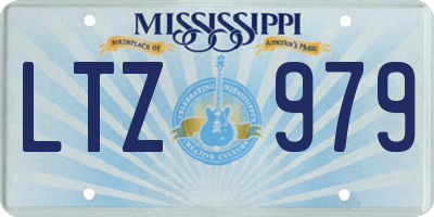 MS license plate LTZ979