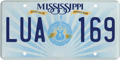 MS license plate LUA169