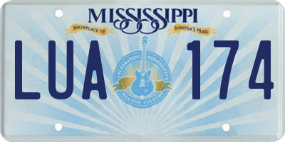 MS license plate LUA174