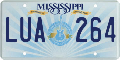 MS license plate LUA264