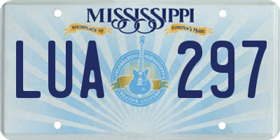 MS license plate LUA297