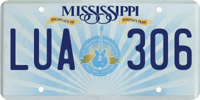 MS license plate LUA306