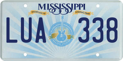 MS license plate LUA338