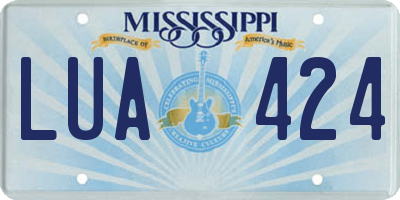 MS license plate LUA424