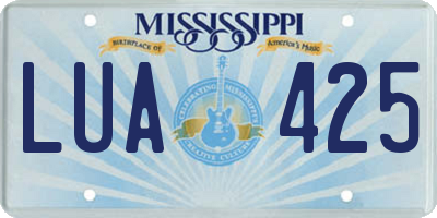 MS license plate LUA425