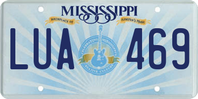 MS license plate LUA469