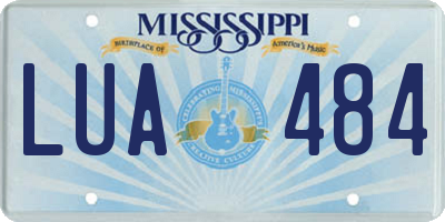 MS license plate LUA484