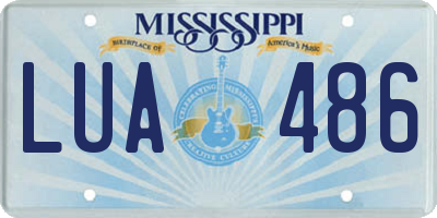 MS license plate LUA486