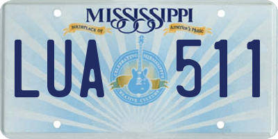 MS license plate LUA511