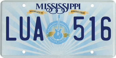 MS license plate LUA516