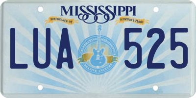 MS license plate LUA525