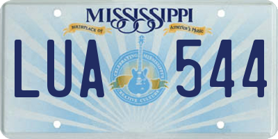 MS license plate LUA544