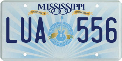 MS license plate LUA556