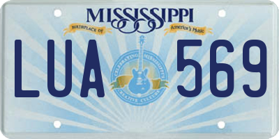 MS license plate LUA569