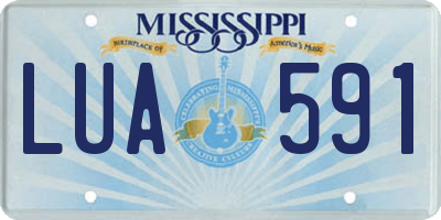 MS license plate LUA591