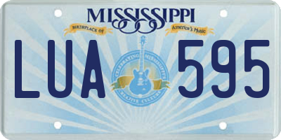 MS license plate LUA595
