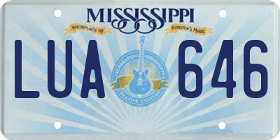 MS license plate LUA646