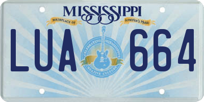 MS license plate LUA664