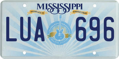 MS license plate LUA696