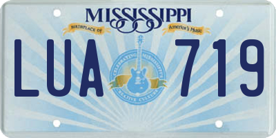 MS license plate LUA719