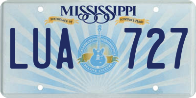 MS license plate LUA727