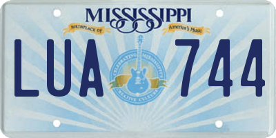 MS license plate LUA744