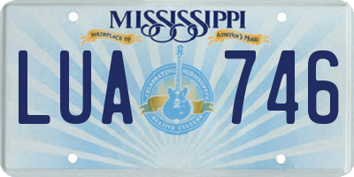 MS license plate LUA746