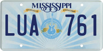 MS license plate LUA761