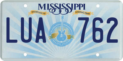 MS license plate LUA762