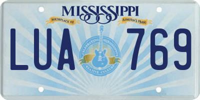 MS license plate LUA769