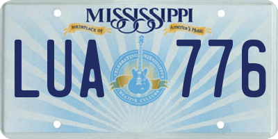 MS license plate LUA776