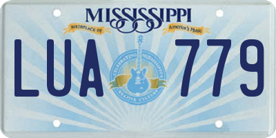 MS license plate LUA779