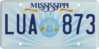 MS license plate LUA873