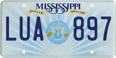 MS license plate LUA897