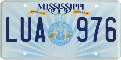 MS license plate LUA976