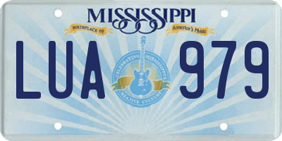 MS license plate LUA979