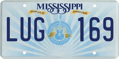 MS license plate LUG169