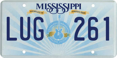 MS license plate LUG261