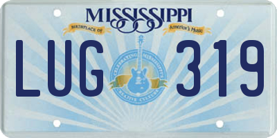 MS license plate LUG319
