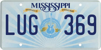 MS license plate LUG369
