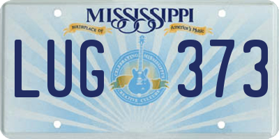 MS license plate LUG373