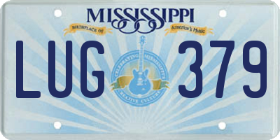 MS license plate LUG379