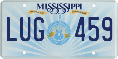 MS license plate LUG459