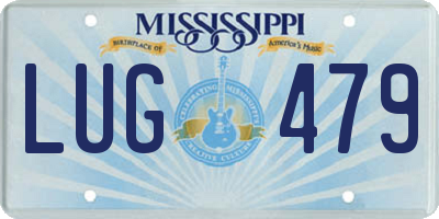 MS license plate LUG479
