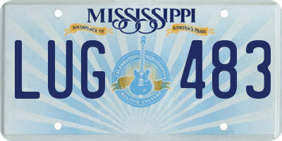 MS license plate LUG483