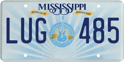 MS license plate LUG485