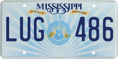 MS license plate LUG486