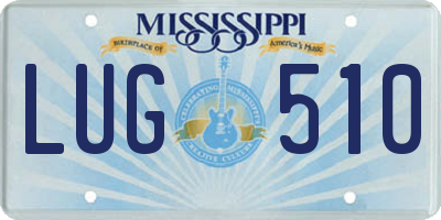 MS license plate LUG510