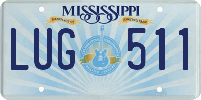 MS license plate LUG511