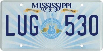 MS license plate LUG530
